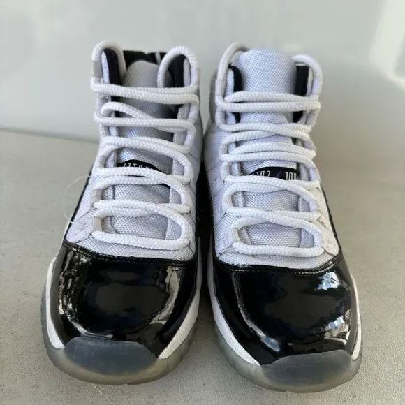 Nike Air Jordan Retro 11 GS Concord 2018 Black White Shoes 378038-100 Size 6Y