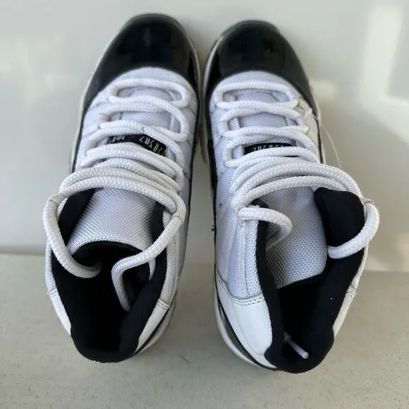 Nike Air Jordan Retro 11 GS Concord 2018 Black White Shoes 378038-100 Size 6Y