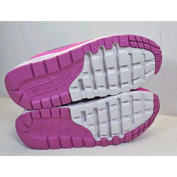 Nike Air Max 1 GS White/Playful Pink/Pink Foam Size 6Y FZ3559 100