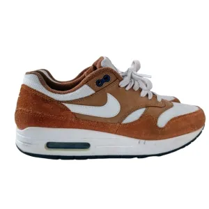 NIKE Air Max 1 Premium Retro 7 Dark Curry True White Sneakers 908366-700 Mens