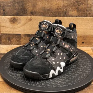 NIKE AIR MAX 2 CB 94 BLACK DENIM MENS ATHLETIC SHOES BASKETBALL RETRO SIZE 7.5