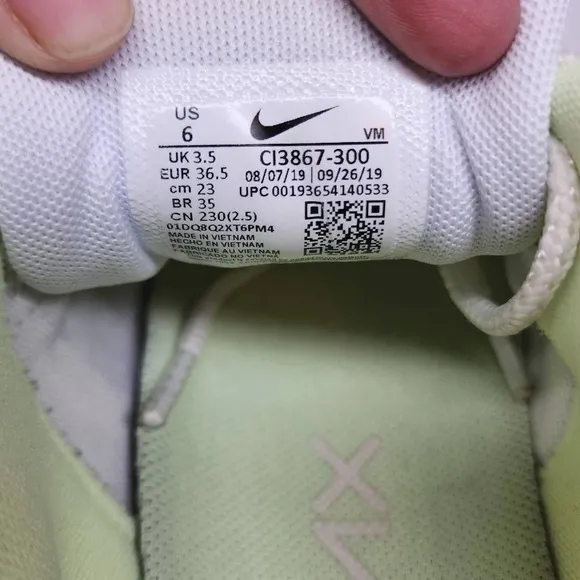 Nike Air Max 200 Womens Running Trainers CI3867 Sneakers Shoes (US 6) Pistachio