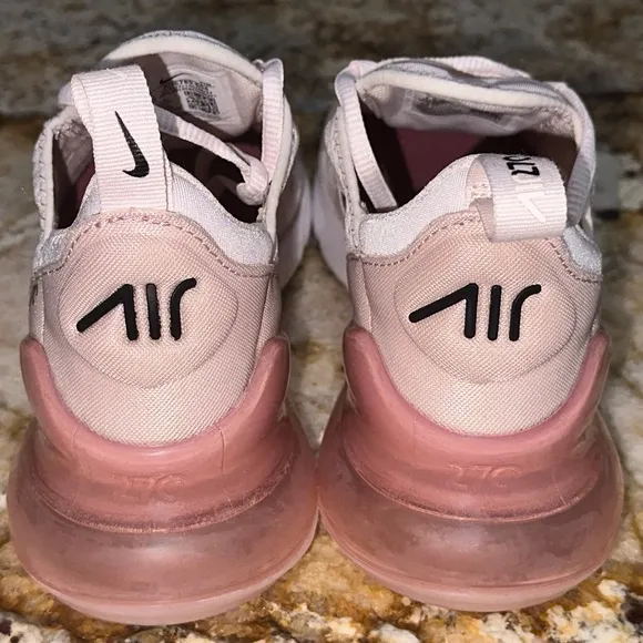 NIKE Air Max 270 Light Soft Pink Sneakers Shoes NEW Womens Sz 7.5
