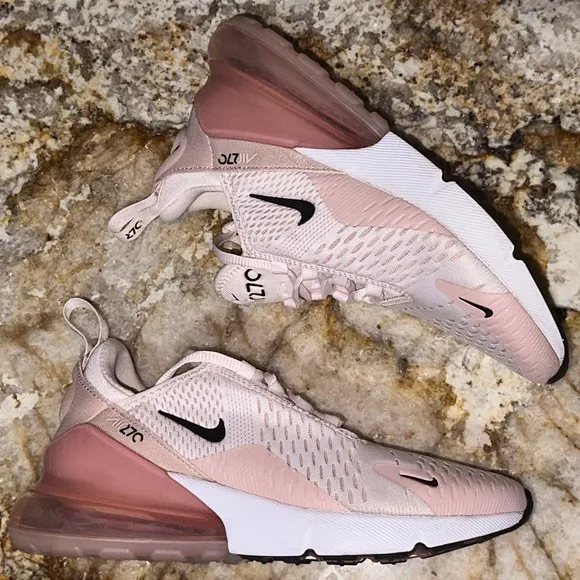 NIKE Air Max 270 Light Soft Pink Sneakers Shoes NEW Womens Sz 7.5