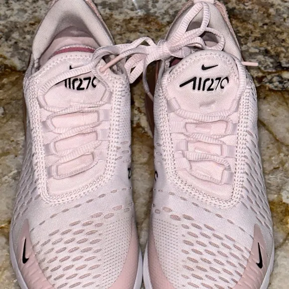NIKE Air Max 270 Light Soft Pink Sneakers Shoes NEW Womens Sz 7.5