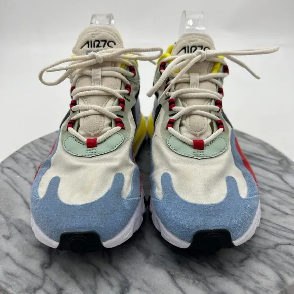Nike Air Max 270 React Bauhaus Shoes Women 8.5 Multi Running Sneakers AT6174-002