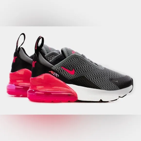 Nike Air Max 270 TD 'Grey Hyper Pink' Sneakers, Toddler Size 8