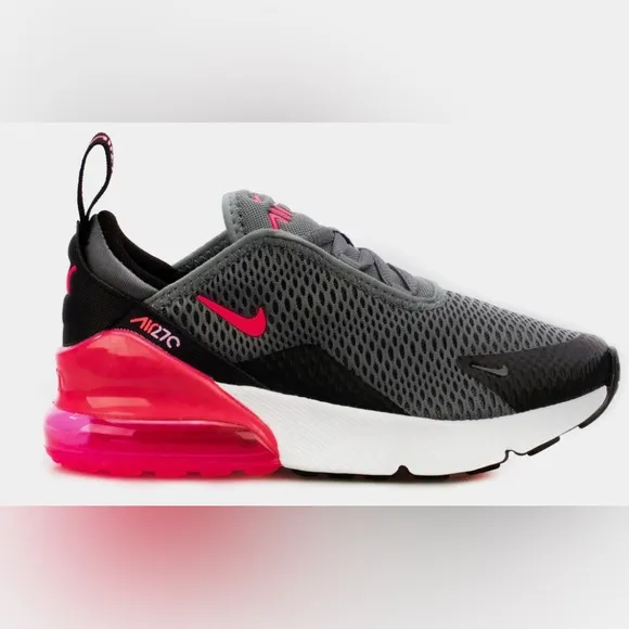 Nike Air Max 270 TD 'Grey Hyper Pink' Sneakers, Toddler Size 8