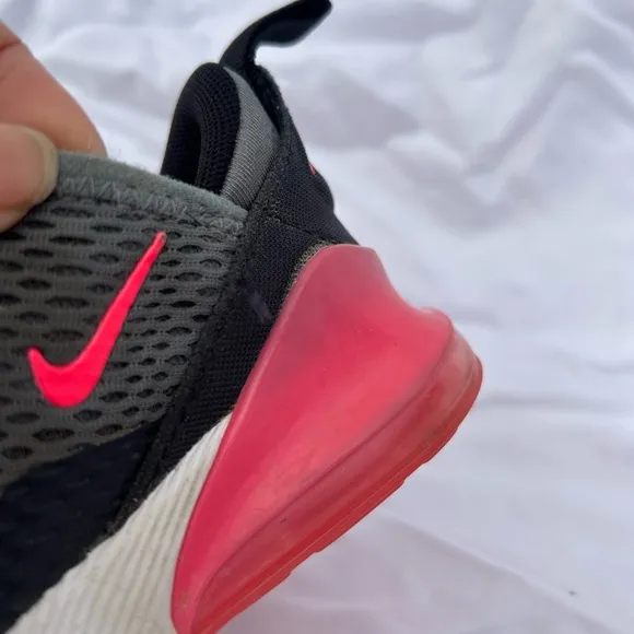 Nike Air Max 270 TD 'Grey Hyper Pink' Sneakers, Toddler Size 8