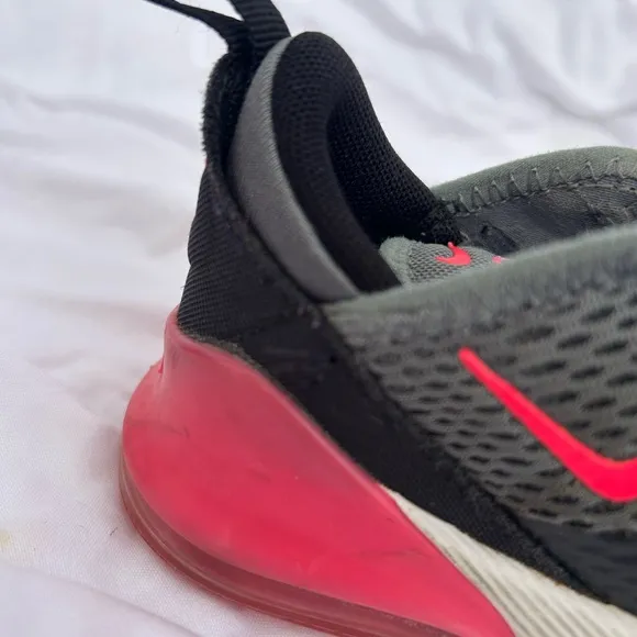 Nike Air Max 270 TD 'Grey Hyper Pink' Sneakers, Toddler Size 8