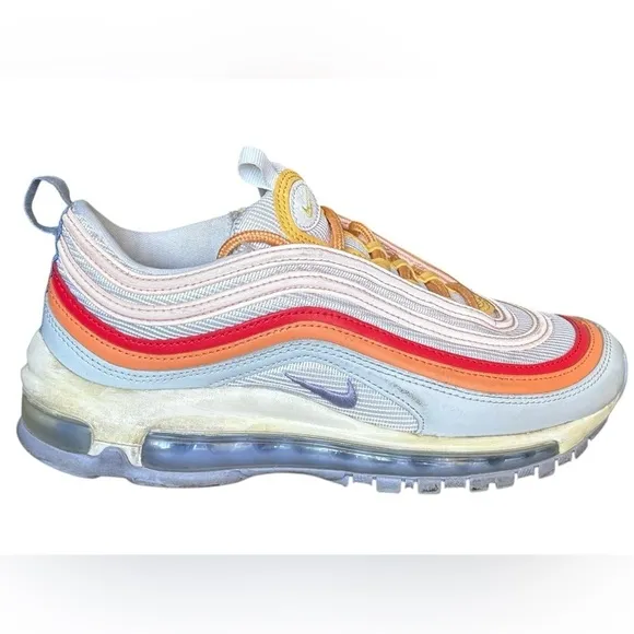 Nike Air Max 97 Grey Light Thistle Shoes Womens Size 6 Retro Sneakers CW5588-001