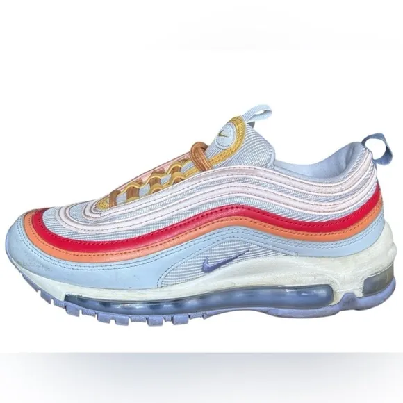 Nike Air Max 97 Grey Light Thistle Shoes Womens Size 6 Retro Sneakers CW5588-001