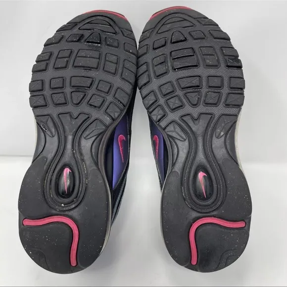 Nike Air Max 97' LX Throwback Future Shoes 6.5Y Black Blue AV1165-001 Metallic