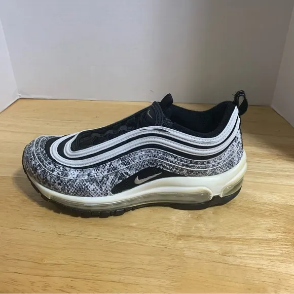 Nike Air Max 97 Snakeskin Cocoa Snake Black White CT1549-001 Women Shoe Size 7.5