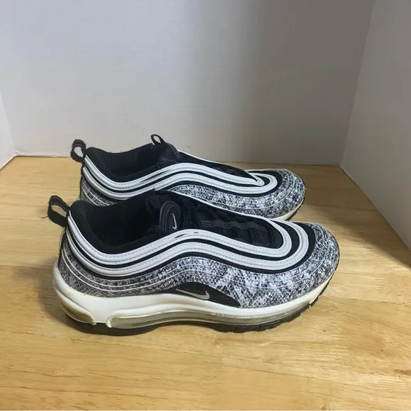 Nike Air Max 97 Snakeskin Cocoa Snake Black White CT1549-001 Women Shoe Size 7.5