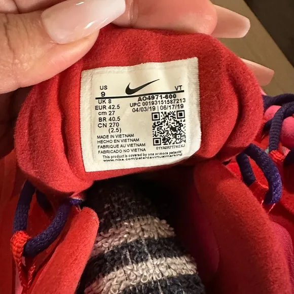 Nike Air Max React Pink Red Sneakers