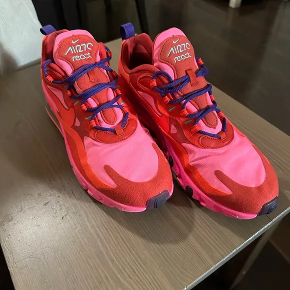 Nike Air Max React Pink Red Sneakers