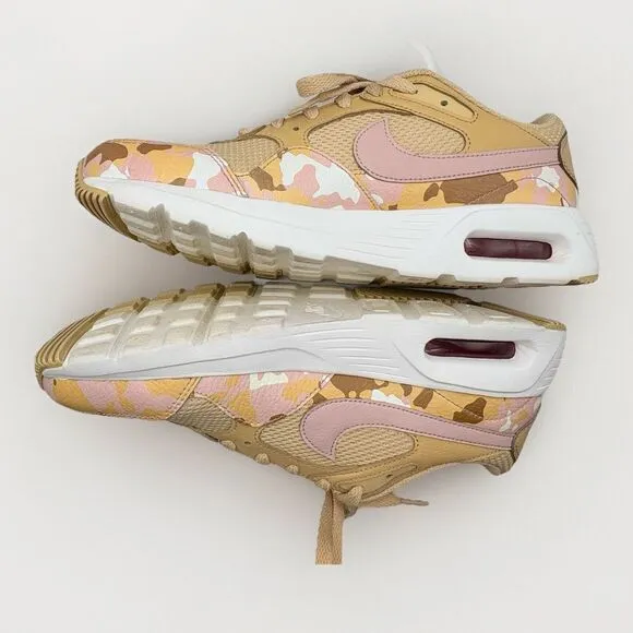 Nike Air Max SC Womens Shoes Size 9 Pink Beige Camo Training  Athletic Sneaker