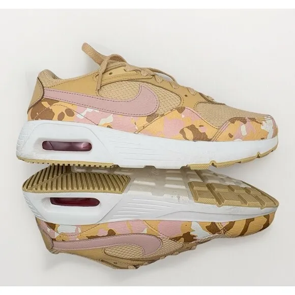 Nike Air Max SC Womens Shoes Size 9 Pink Beige Camo Training  Athletic Sneaker