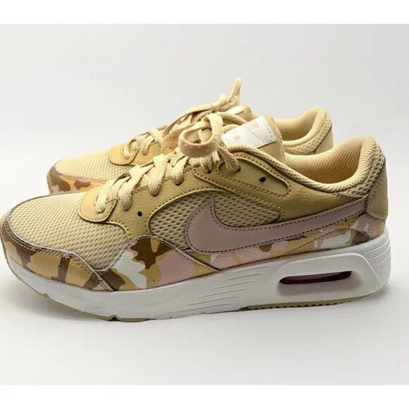 Nike Air Max SC Womens Shoes Size 9 Pink Beige Camo Training  Athletic Sneaker