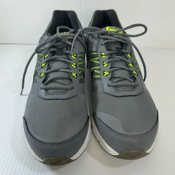 Nike Air Relentless 5 Running Shoes Sneakers Men 14 Gray Neon Green 807092-002