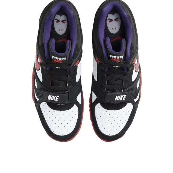 Nike Air Trainer 3 Sneakers Dracula Edition 2020 Size 11.5 Mens Black Red Purple