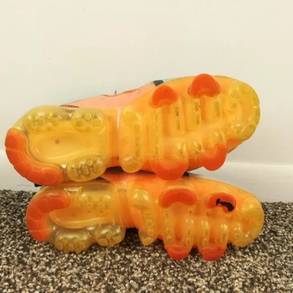 Nike Air VaporMax 2019 Orange Grey Athleisure Run Shoes AJ2616-013 Youth 4Y