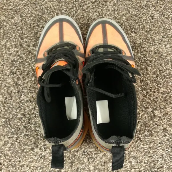 Nike Air VaporMax 2019 Orange Grey Athleisure Run Shoes AJ2616-013 Youth 4Y
