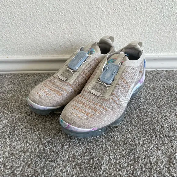 Nike Air VaporMax 2020 Flyknit Oatmeal Women's 7.5 CT1933-100 Athleisure Shoes