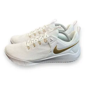 Nike Air Zoom Hyperace 2 SE White Metallic‎ Gold Volleyball Shoes Men Size 9.5