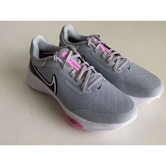 Nike Air Zoom Infinity Tour Next Golf Shoes Wolf Grey Pink DC5221-060 Men’s Sz 9