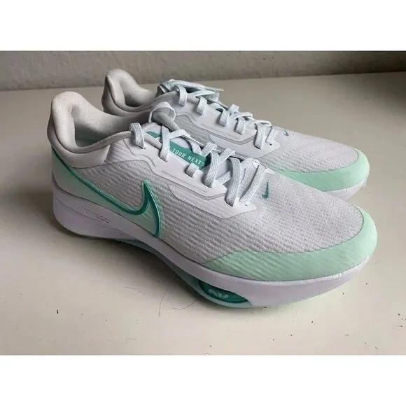 Nike Air Zoom Infinity Tour Next% White Mint Foam DC5221-143 Golf Shoes Men’s 10