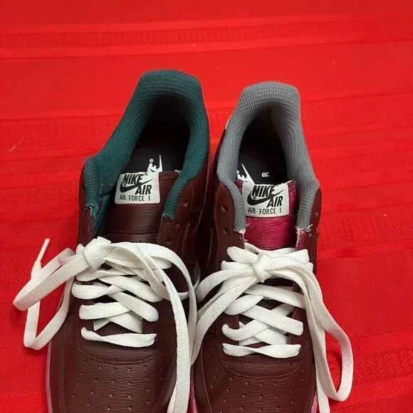 Nike Air Force 1 Red Pink Custom Painted Sneakers Shoes Men’s Size 7