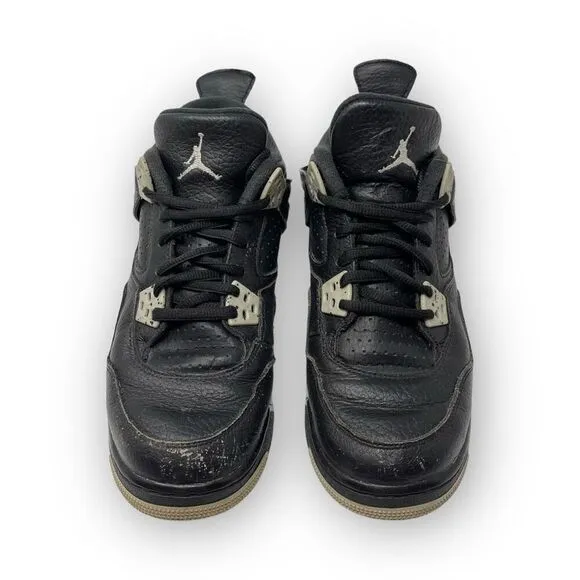 Nike Air Jordan 4 Retro BG Oreo Athletic Shoes 408452-003 Youth Size 5.5Y
