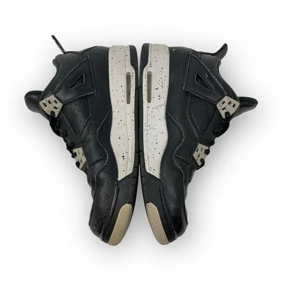 Nike Air Jordan 4 Retro BG Oreo Athletic Shoes 408452-003 Youth Size 5.5Y