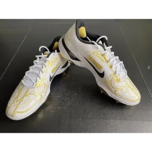 Nike Alpha Huarache Elite 3 Low PRM Gold Baseball Cleat CV3553-101 Men's Size 15
