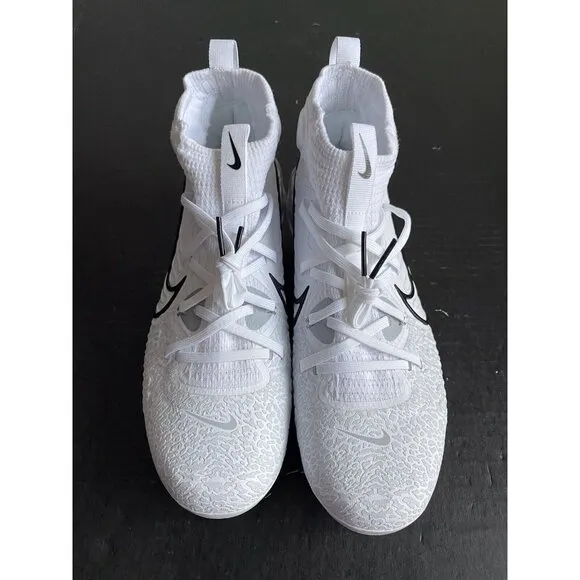 Nike Alpha Huarache NXT White Black Grey Baseball Cleats DJ6517-100 Men’s Sz 8