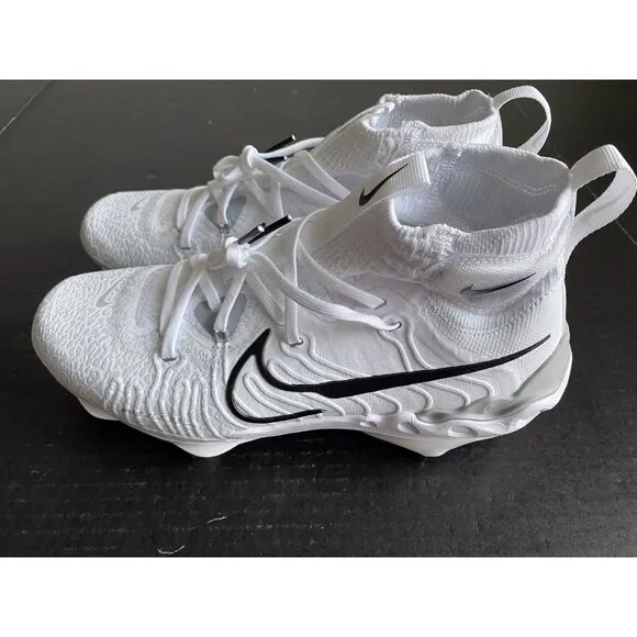 Nike Alpha Huarache NXT White Black Grey Baseball Cleats DJ6517-100 Men’s Sz 8