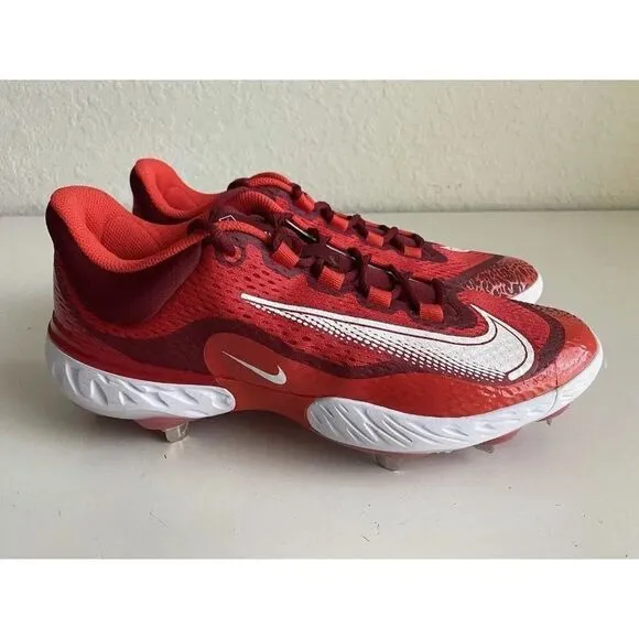 Nike Alpha Huarache React Elite 4 Red Baseball Cleats DJ6521-616 Men’s Sz 13