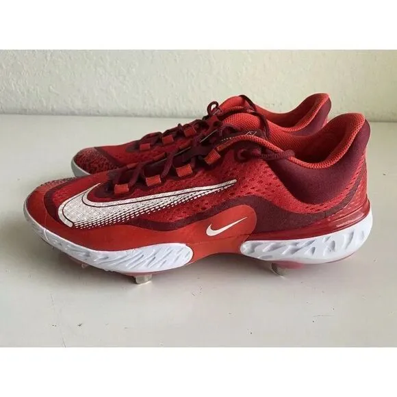 Nike Alpha Huarache React Elite 4 Red Baseball Cleats DJ6521-616 Men’s Sz 13