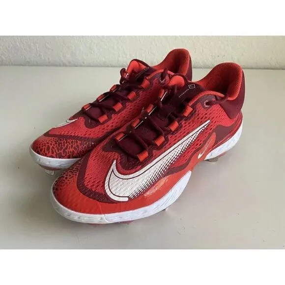 Nike Alpha Huarache React Elite 4 Red Baseball Cleats DJ6521-616 Men’s Sz 13