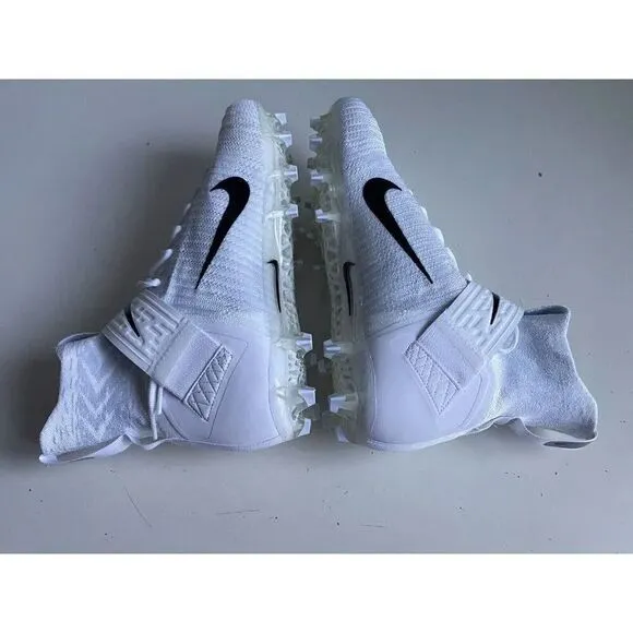 Nike Alpha Menace Elite 2 White Black Football Cleats AO3374-101 Men's Size 14