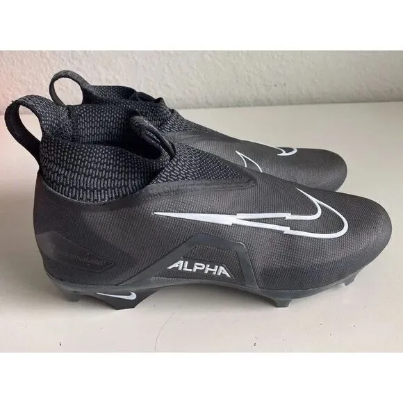 Nike Alpha Menace Elite 3 Pro Black White Football Cleats CT6648-010 Men’s Sz 14