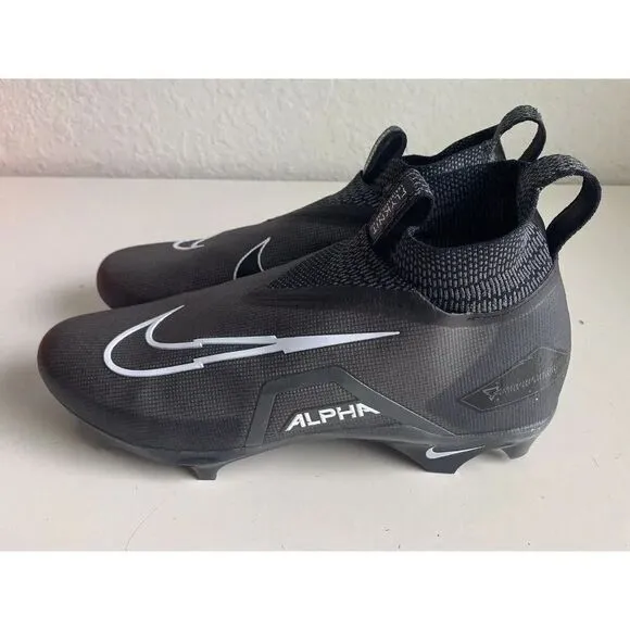 Nike Alpha Menace Elite 3 Pro Black White Football Cleats CT6648-010 Men’s Sz 14