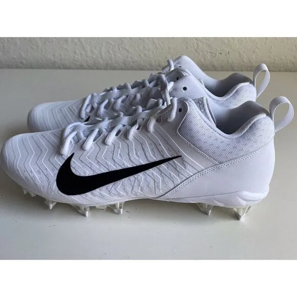 Nike Alpha Menace Pro 2 Low White Football Cleats CV6477-100 Men’s Sz 12
