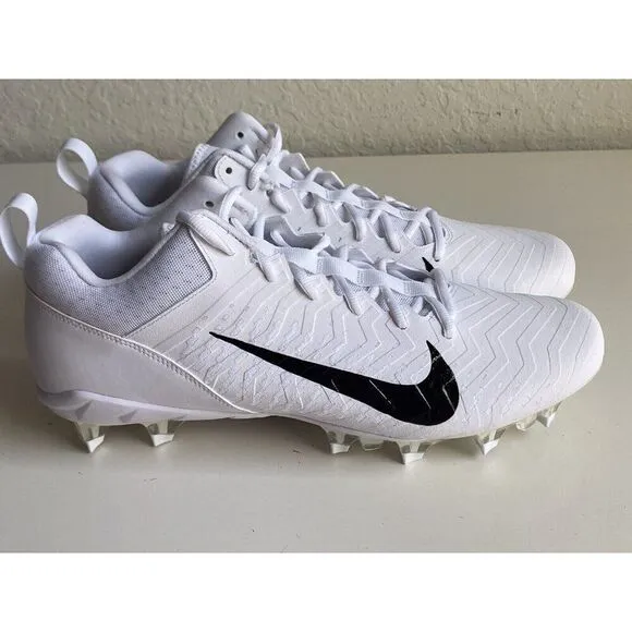 Nike Alpha Menace Pro 2 Low White Football Cleats CV6477-100 Men’s Sz 14