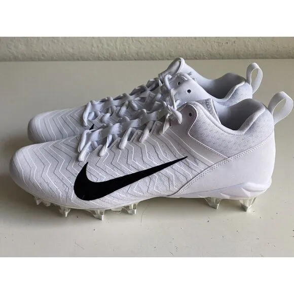 Nike Alpha Menace Pro 2 Low White Football Cleats CV6477-100 Men’s Sz 14