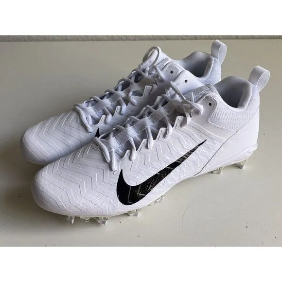 Nike Alpha Menace Pro 2 Low White Football Cleats CV6477-100 Men’s Sz 14