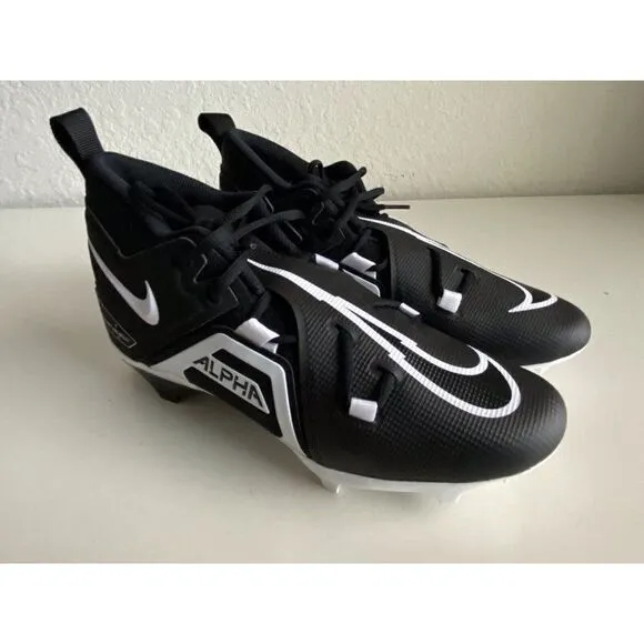 Nike Alpha Menace Pro 3 Mid Football Cleats Men's Black Size 12 CT6649-001