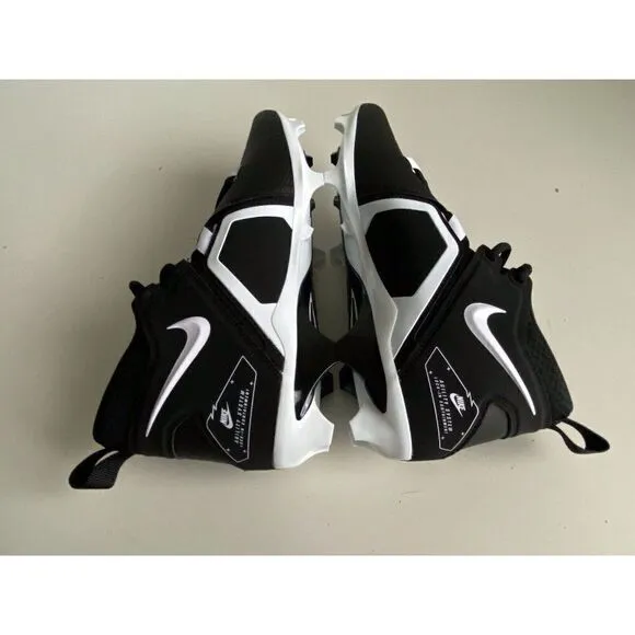 Nike Alpha Menace Pro 3 Mid Football Cleats Men's Black Size 12 CT6649-001
